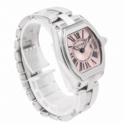 Cartier Roadster Small 31X37MM W62017V3 Pink Dial Watch